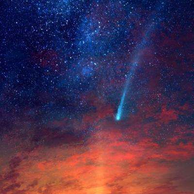 织女星和彗星12P/庞斯-布鲁克斯